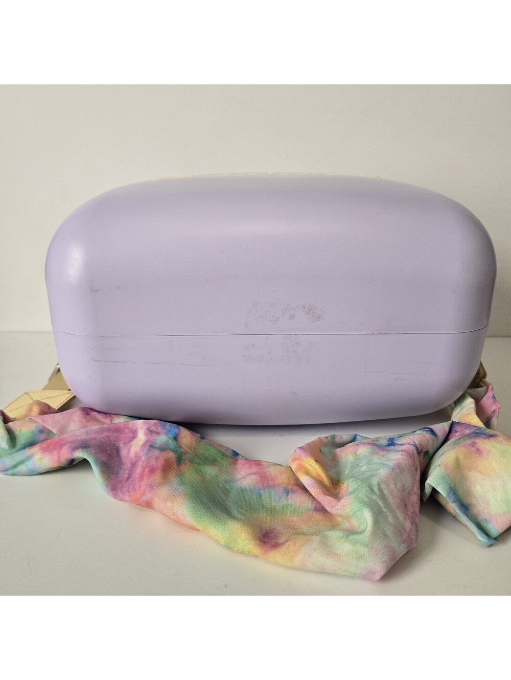 Polarbox Retro Design Small Portable Cooler Lilac & Yellow 6 Quart w/ Strap - Picture 5 of 5